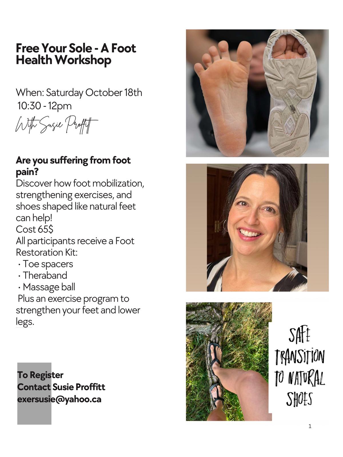 Foot Health Workshop with Susie (October 18th)