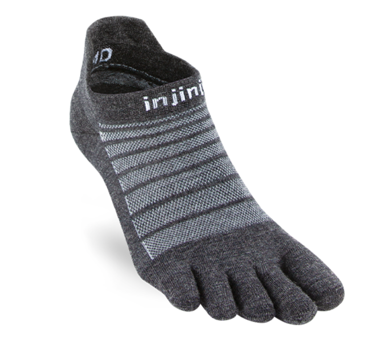 Injinji Run Lightweight No-Show Wool (slate) – Sole Freedom
