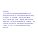 The Missing Link Online Workshop With Susie Proffitt