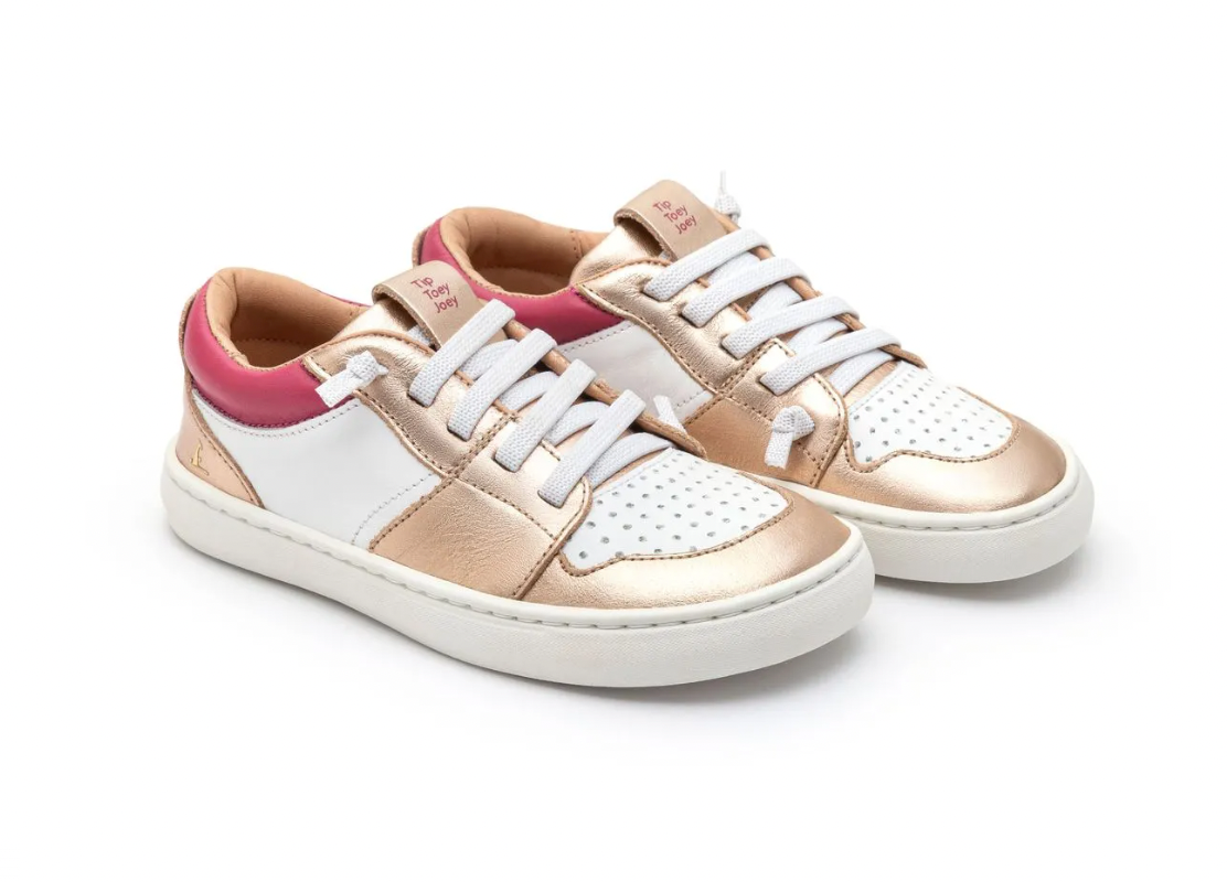 Ollie. Kids' (White/Metallic Salmon/Pink)