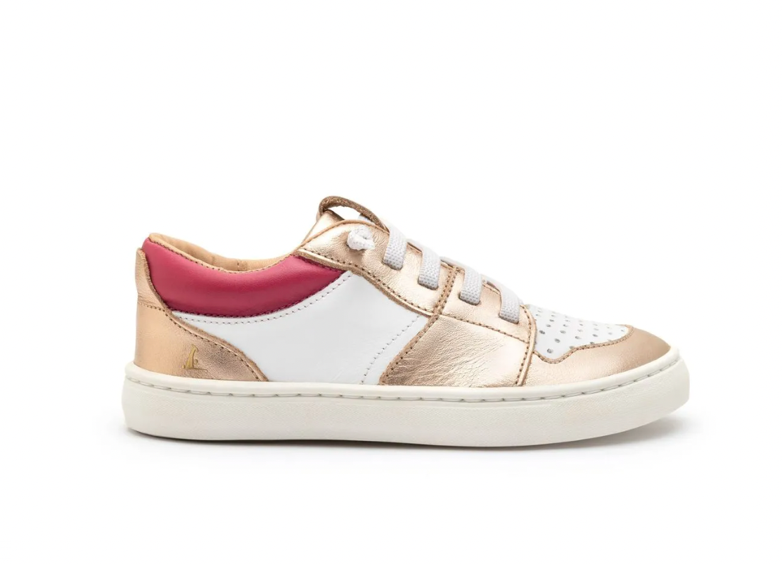 Ollie. Kids' (White/Metallic Salmon/Pink)