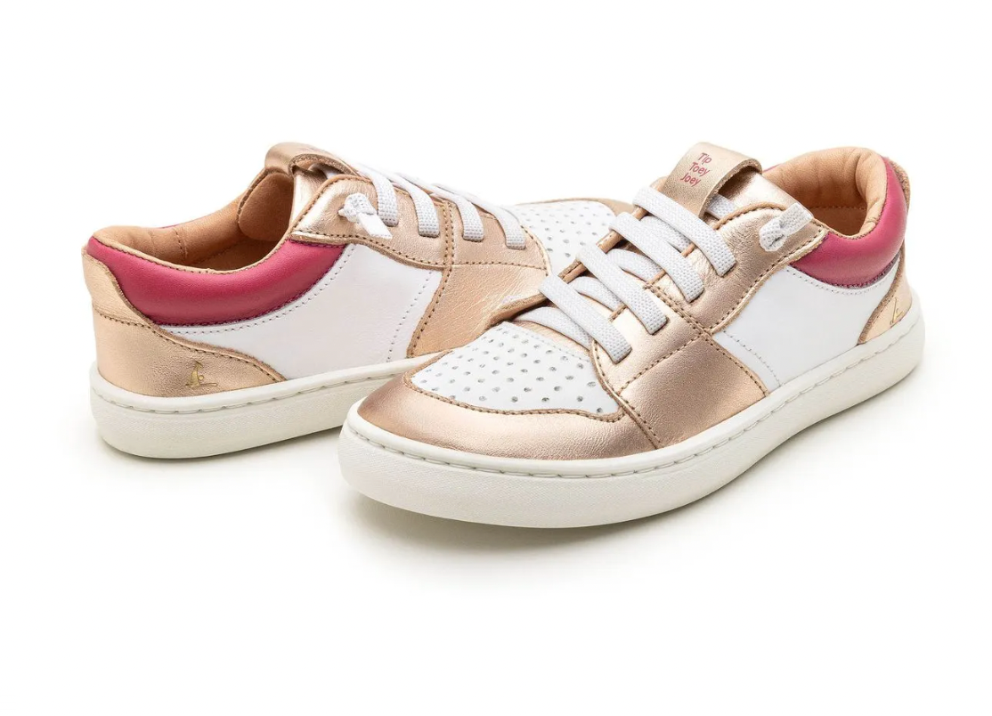 Ollie. Kids' (White/Metallic Salmon/Pink)