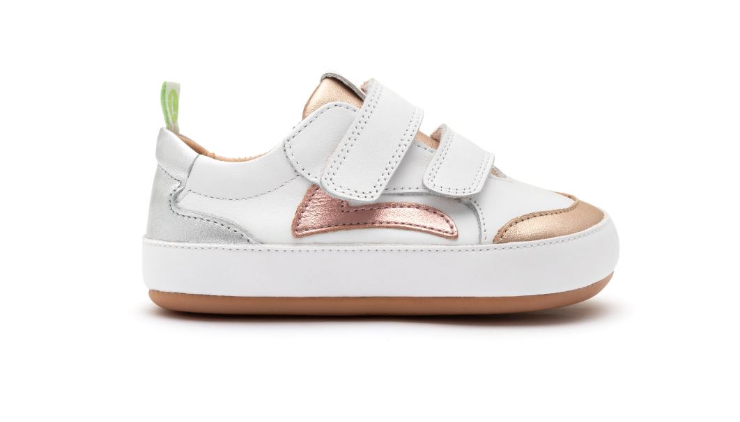 Landy. Kids' (White/Metallic Salmon)