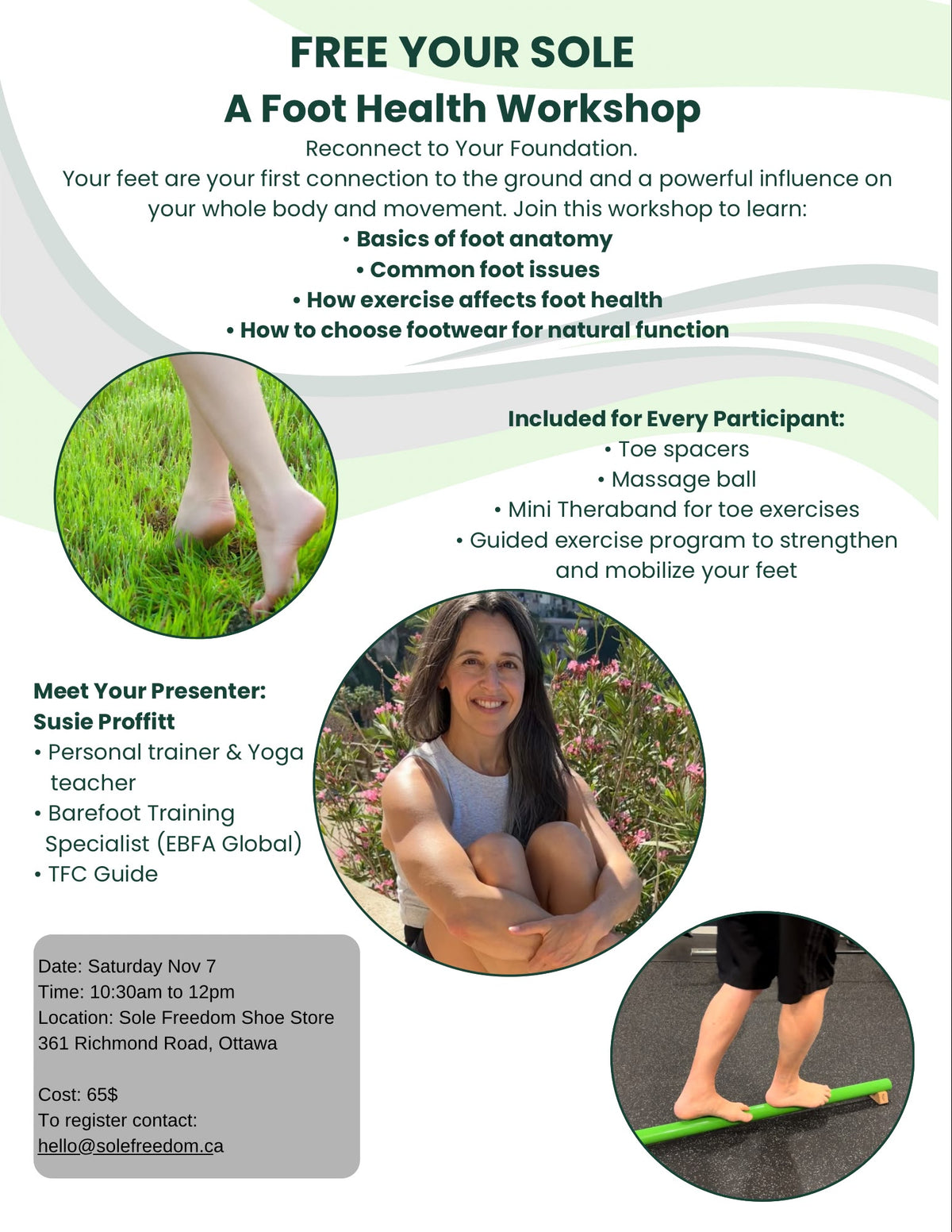 Foot Health Workshop with Susie (November 7th)
