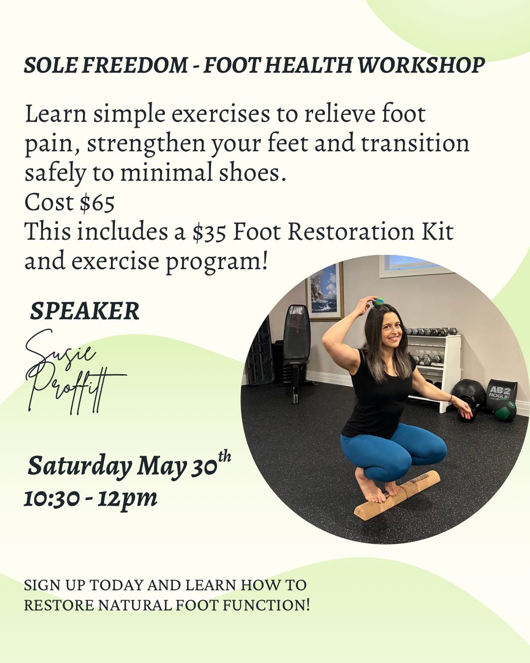 Foot Health Workshop with Susie (May 30th)
