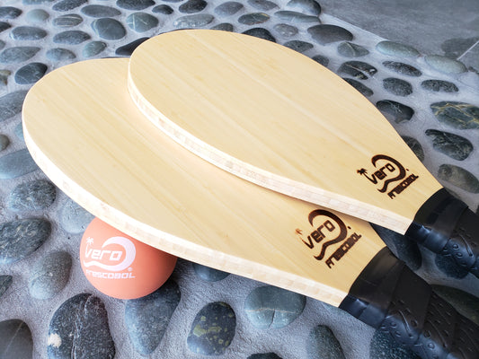 TFC Frescobol double paddle set [Bamboo]