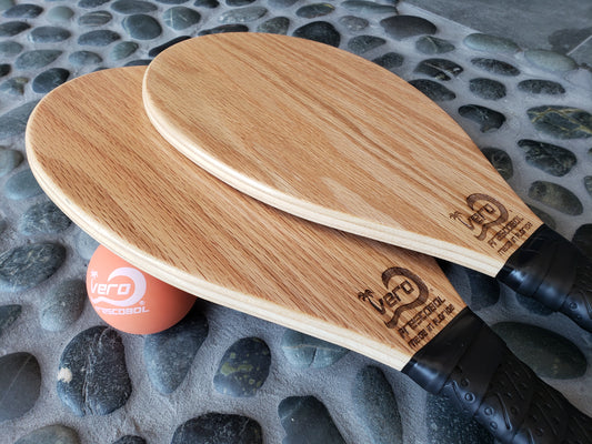 TFC Frescobol double paddle set [Oak]